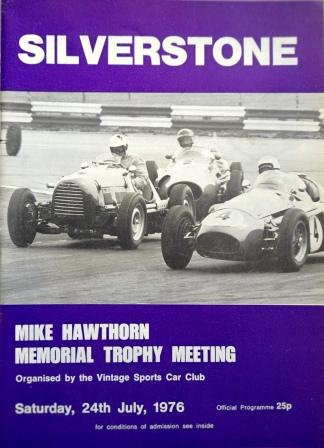 Silverstone Programmes Page 5 - Vintage Sports Car Club Meetings