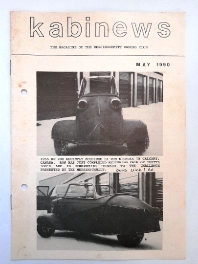 Messerschitt Owners Club Magazines
